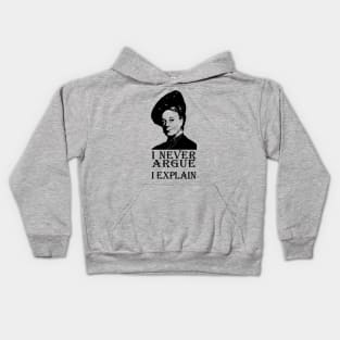 I Never Argue - I Explain Kids Hoodie